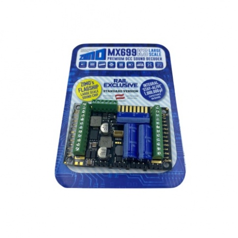 Large Scale Sound Decoder; 10W audio; 6A; 8 FO; 30-screw